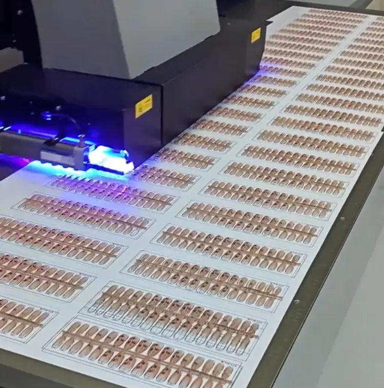 UV digital printing for custom press on nails